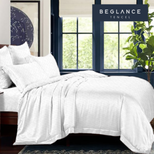 Sprei Danise Beglance Tencel Putih | BEGLANCE