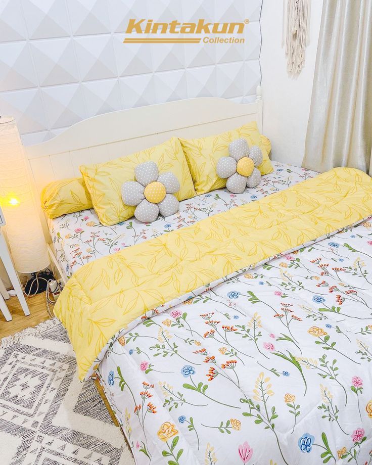 sprei kintakun motif bunga