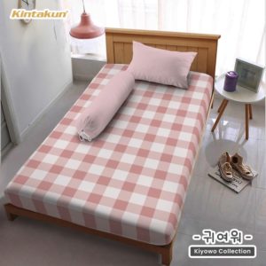 sprei kotak kotak aesthetic